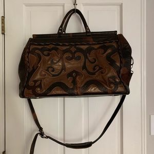 Perfect condition leather JL Saldivar Duffel Bag